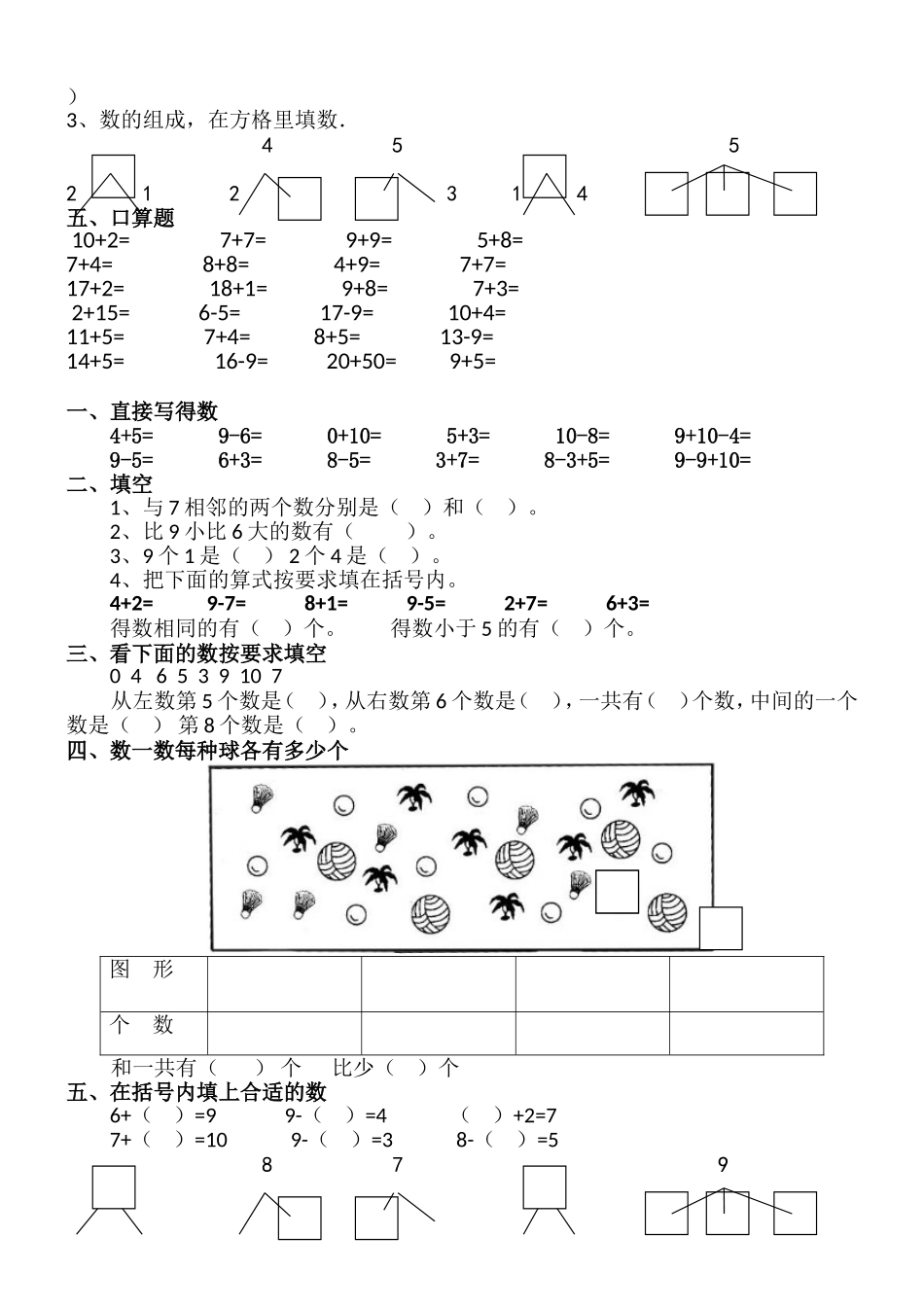 看图列算式 数学课程_第2页