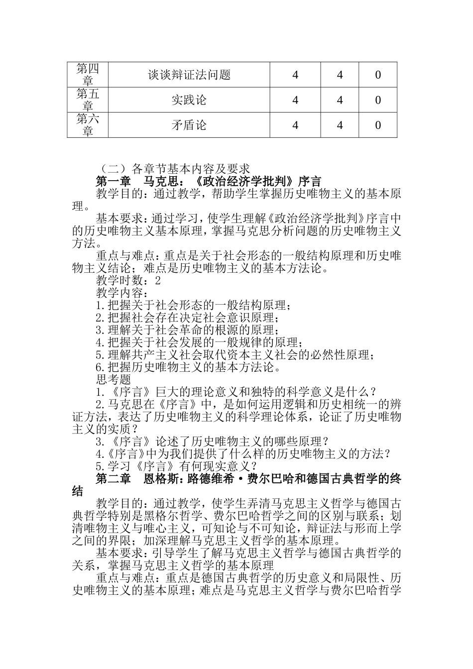 《马克思主义哲学原著》教学大纲_第2页