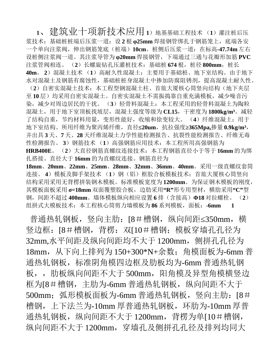 建筑业十项新技术应用_第1页