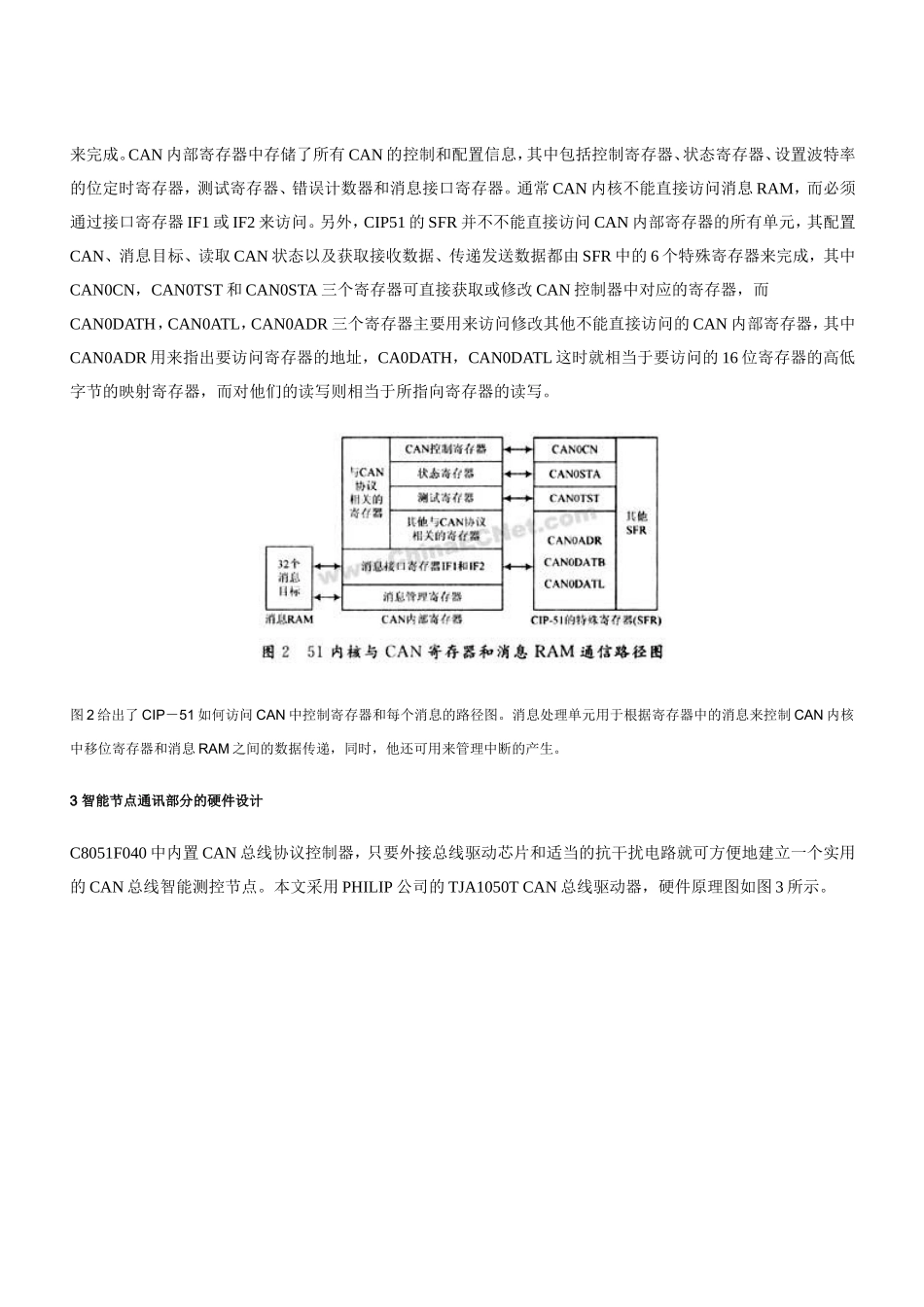 基于C8051F040的CAN总线通讯系统设计_第2页