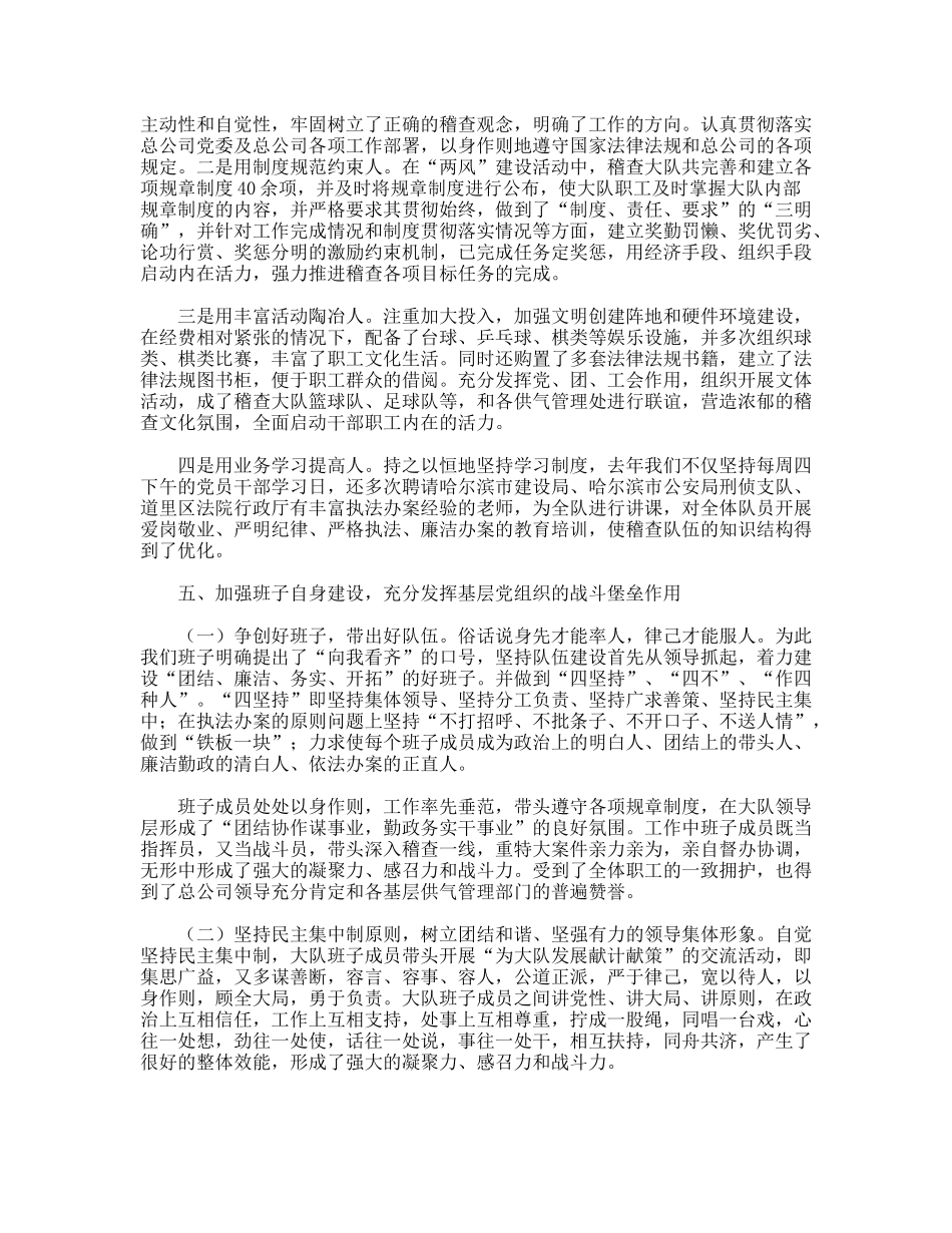 稽查大队班子集体述职报告_第3页