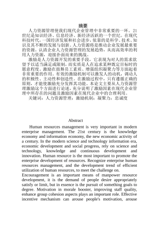 桑乐太阳能有限公司人力资源现状研究分析 工商管理专业