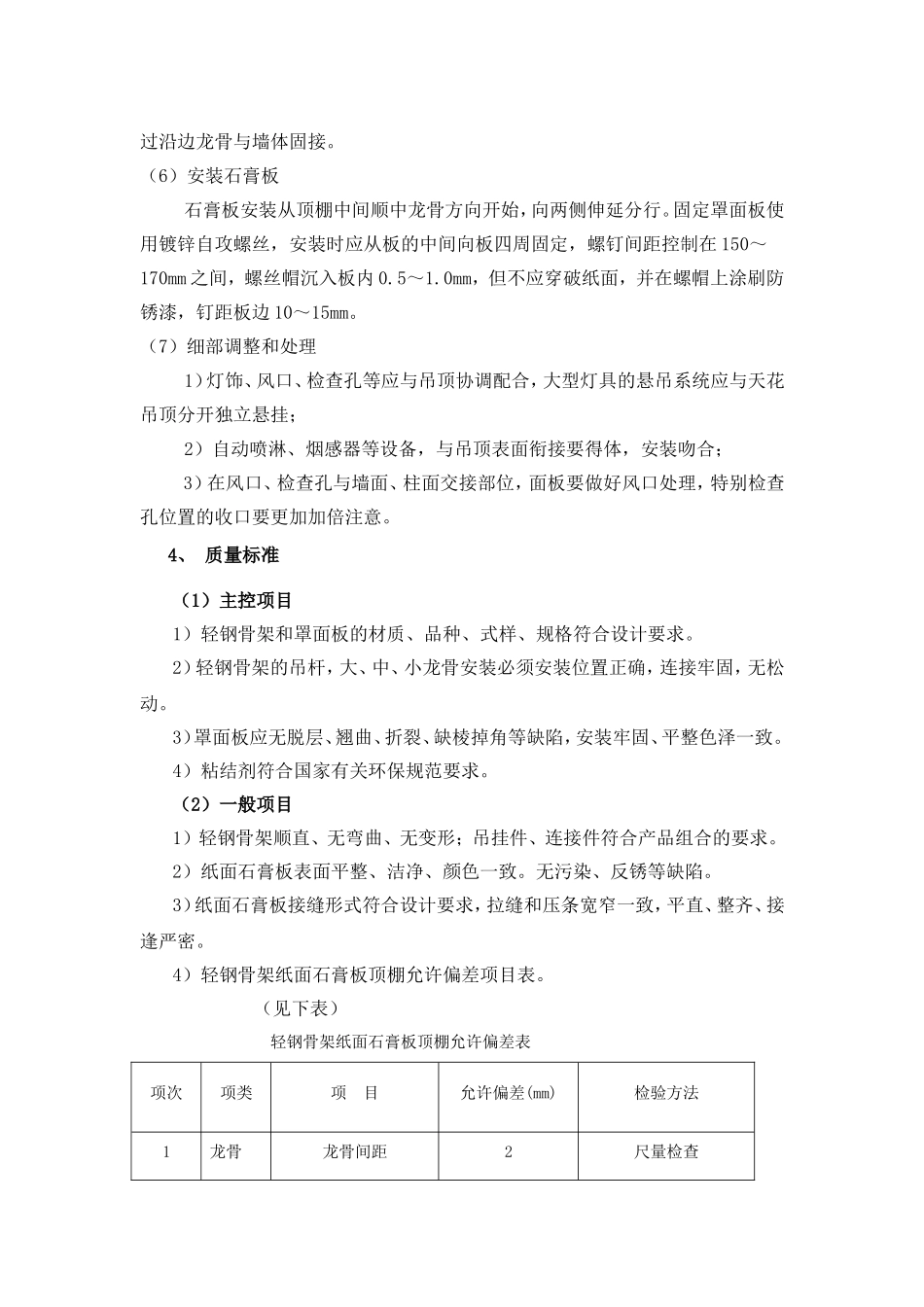 轻钢骨架罩面板顶棚工程施工方案_第3页