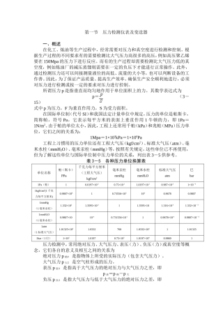 压力检测仪表及变送器知识点梳理汇总