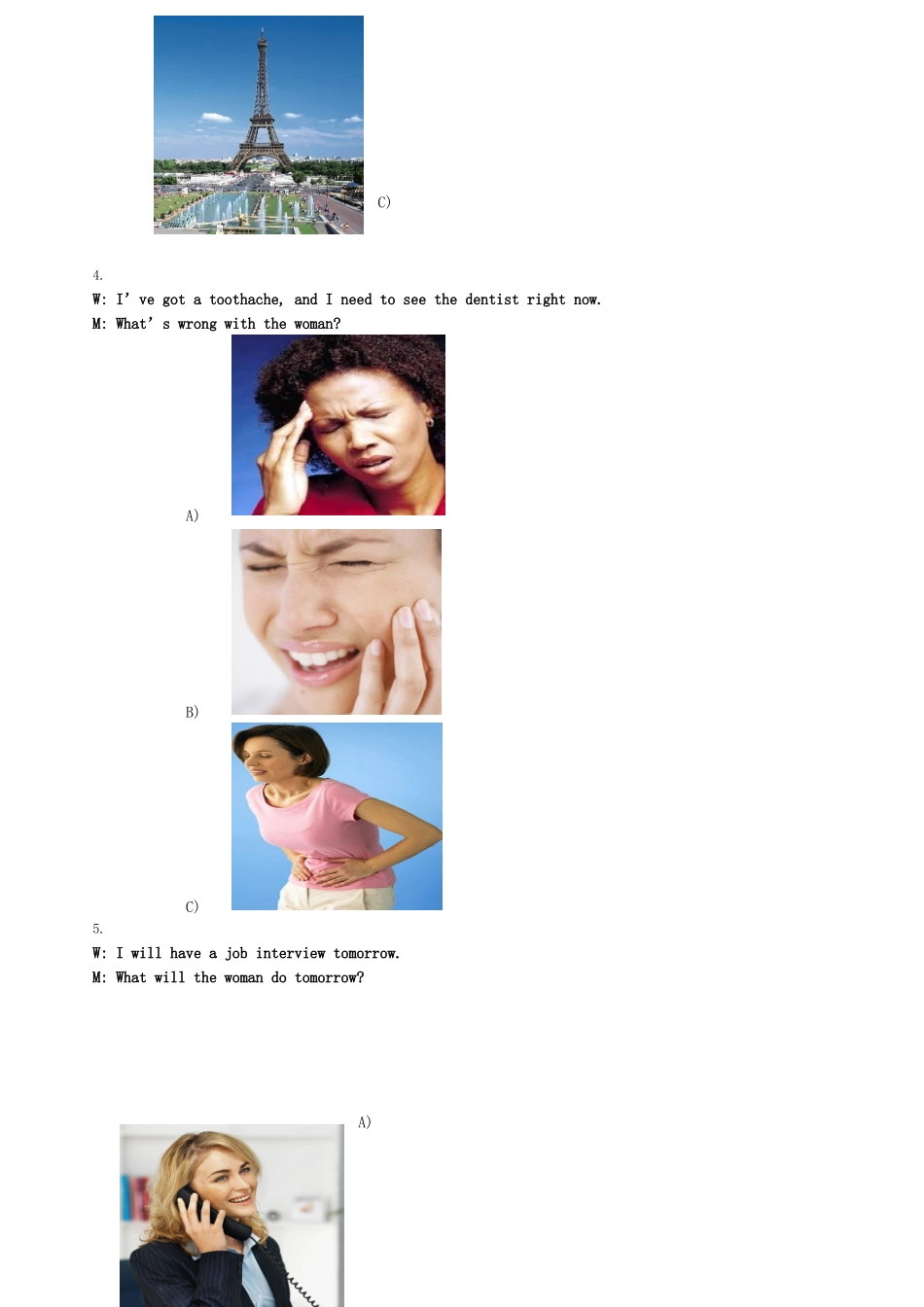 职业英语技能大赛模拟题_第3页