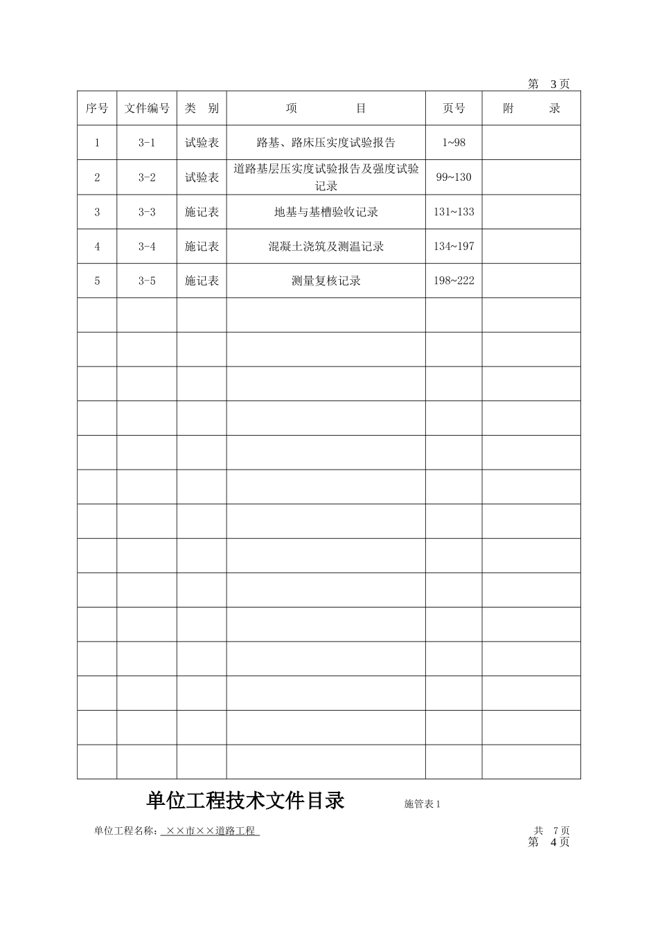 单位工程技术文件目录施管表_第3页