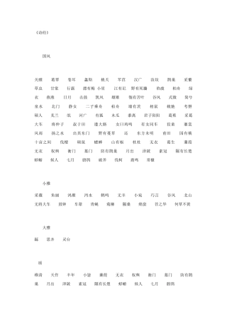 《诗经》通篇详解