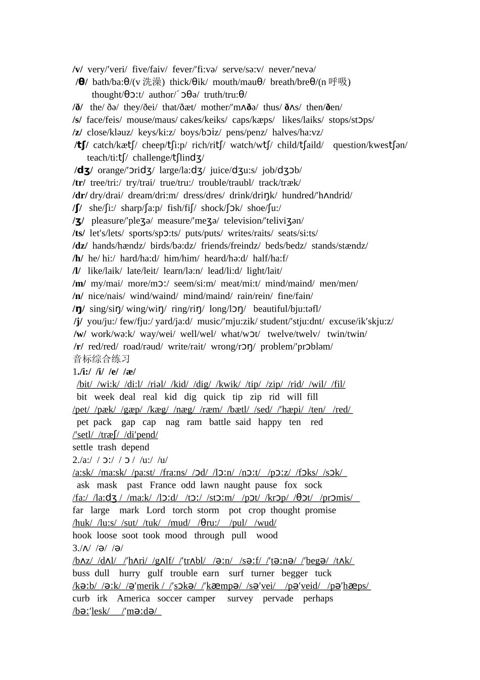 英语国际标准音标_第2页