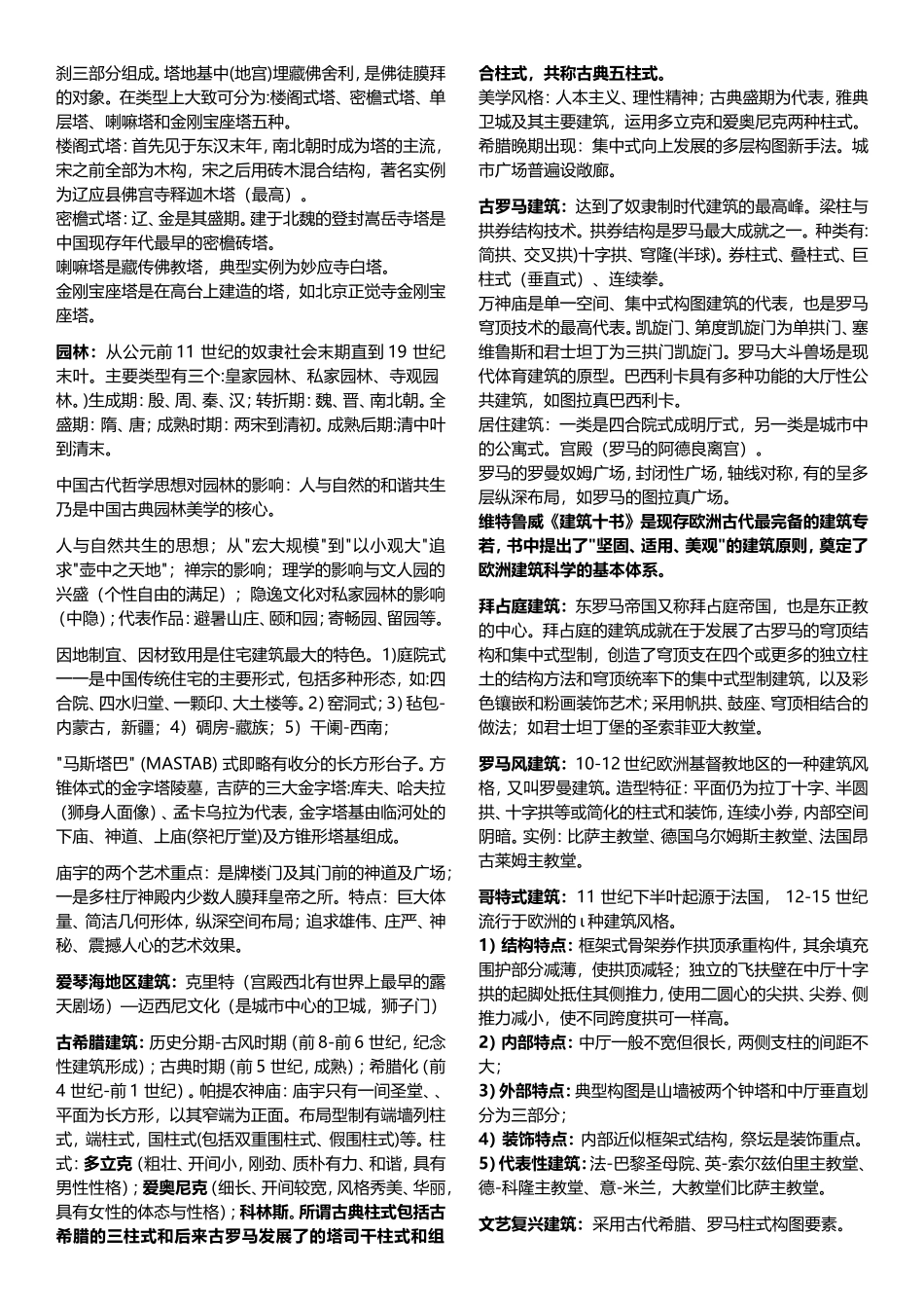 建筑学 课程知识点梳理汇总_第2页