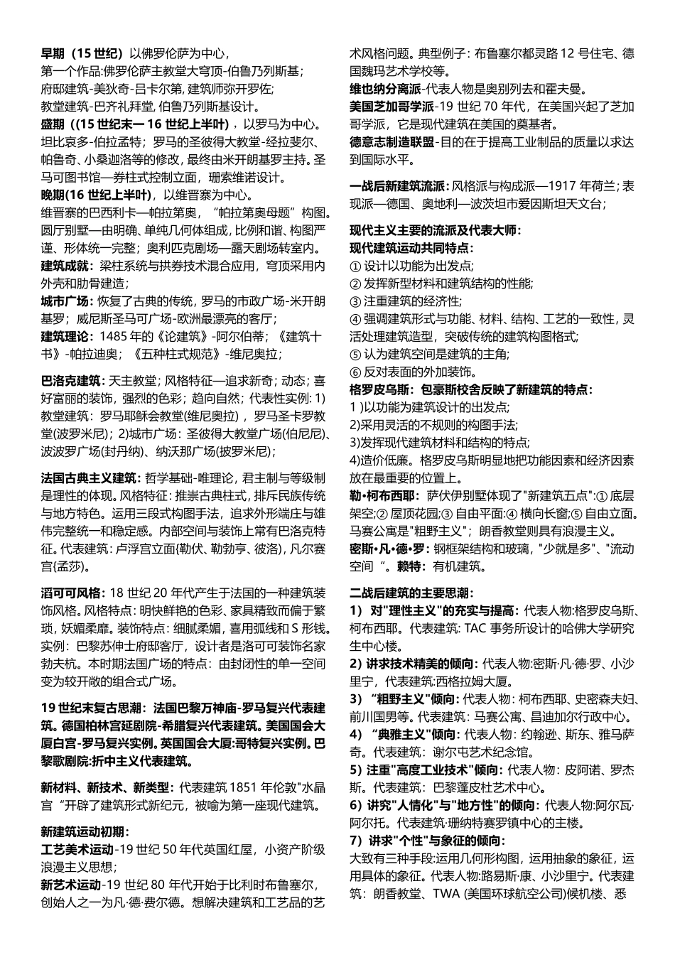 建筑学 课程知识点梳理汇总_第3页