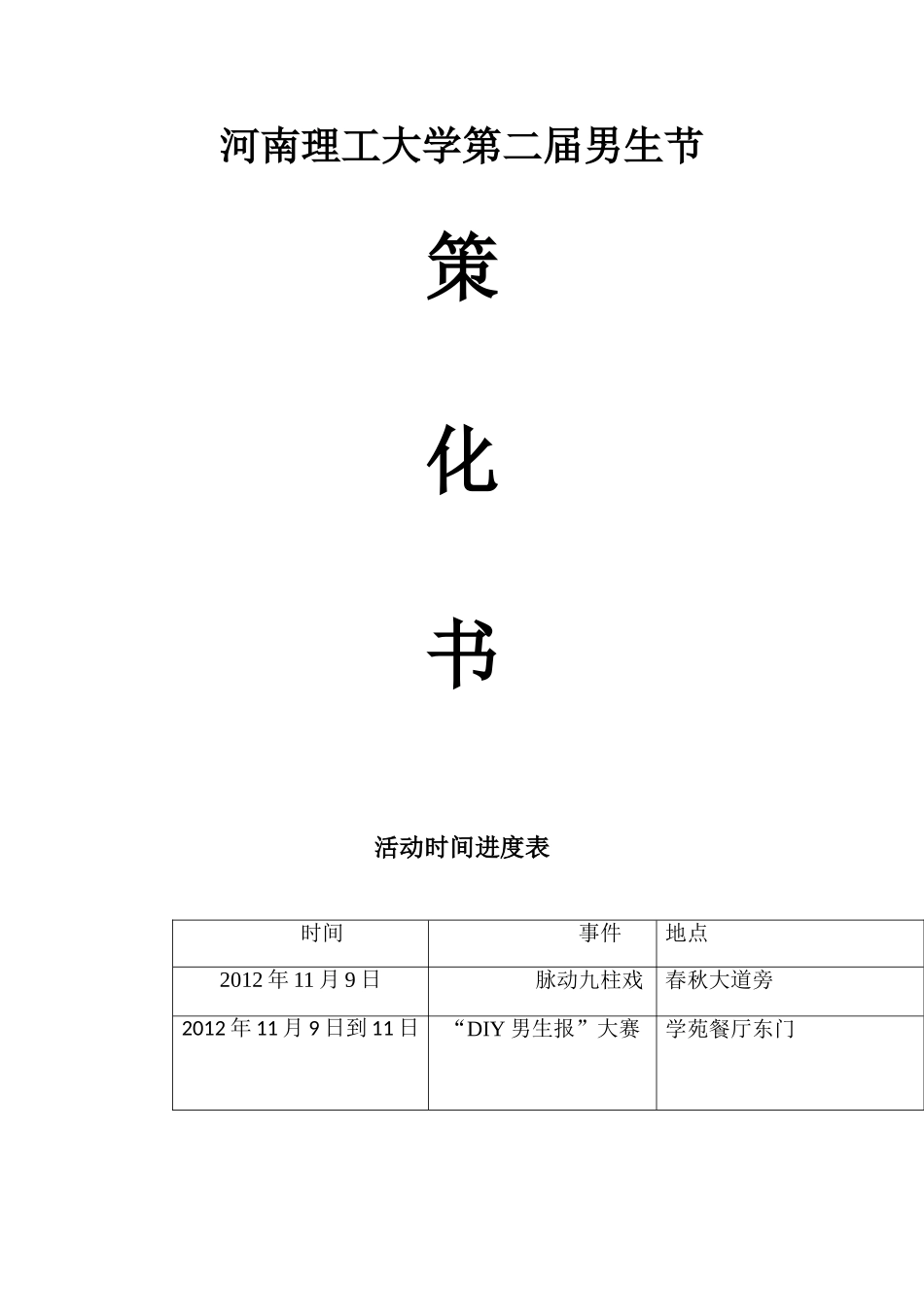 理工大学第二届男生节策划书_第1页