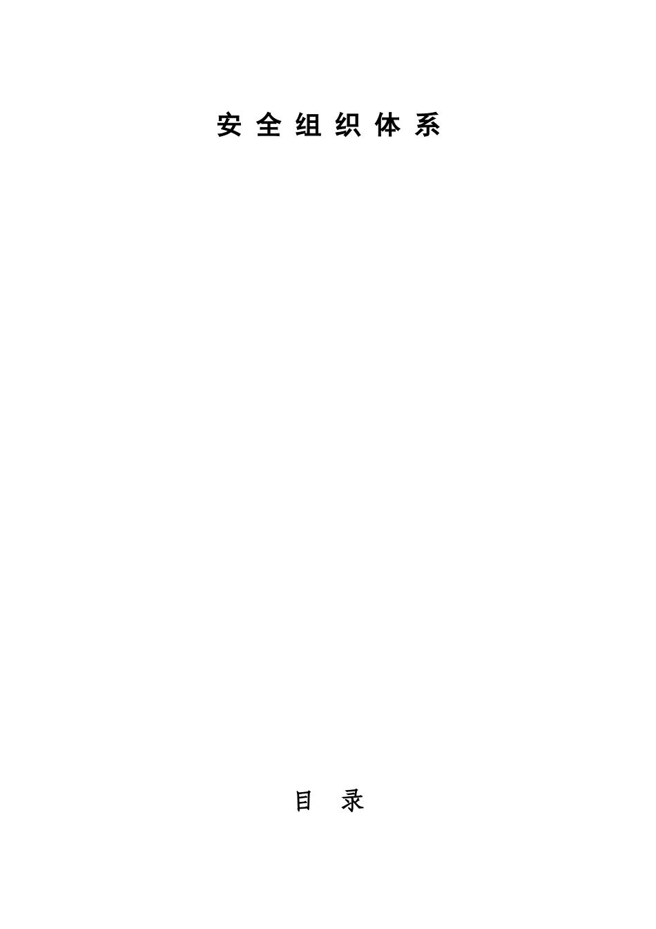 有限公司工程项目安全组织体系_第1页