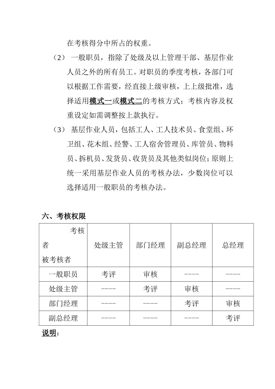 有限公司员工季度绩效考核方案_第3页