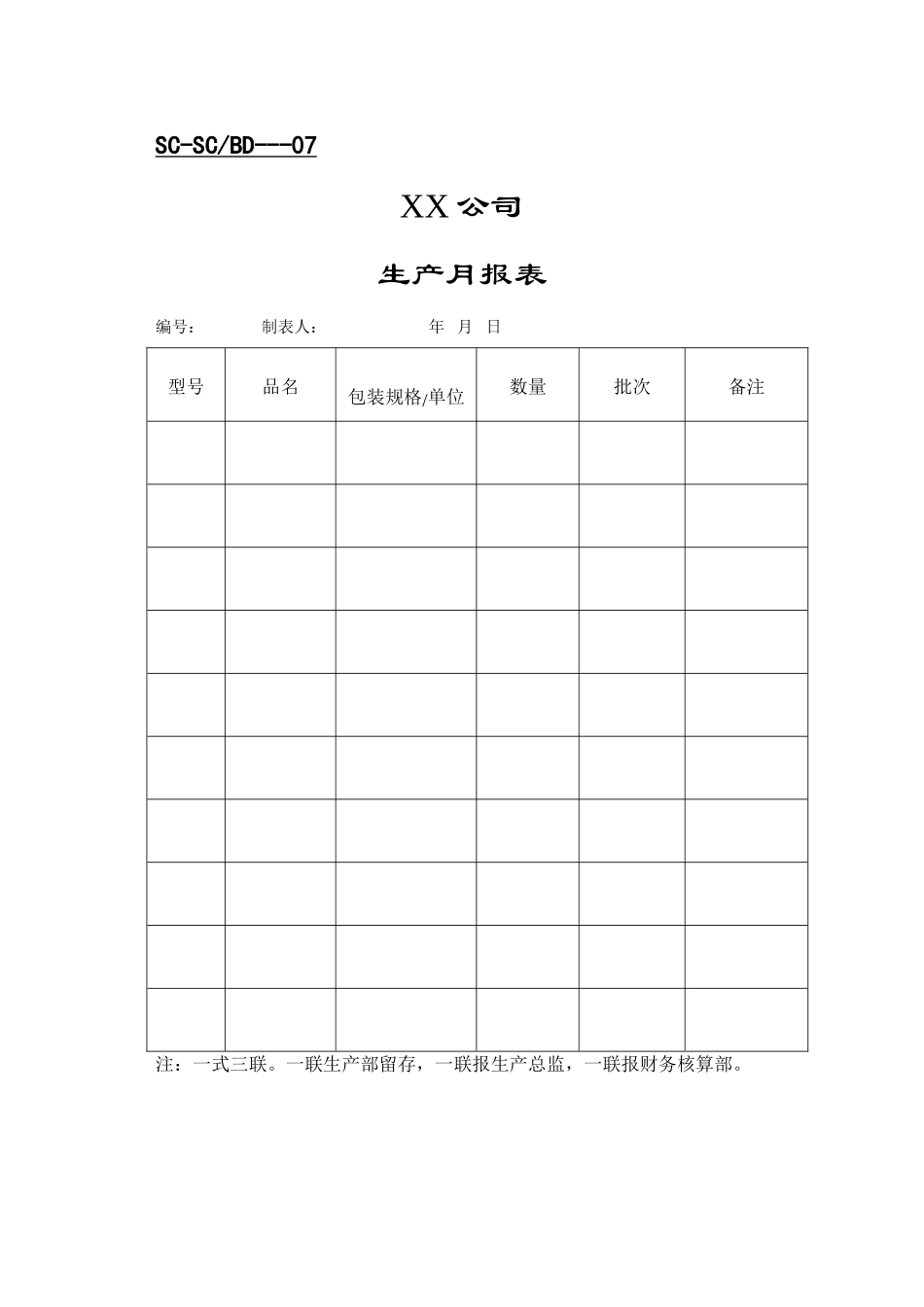 XX公司生产计划变更通知单_第3页