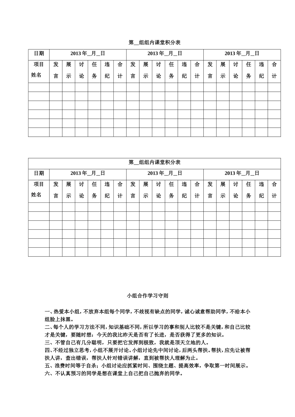 中学小组合作学习管理办法及奖惩机制_第3页