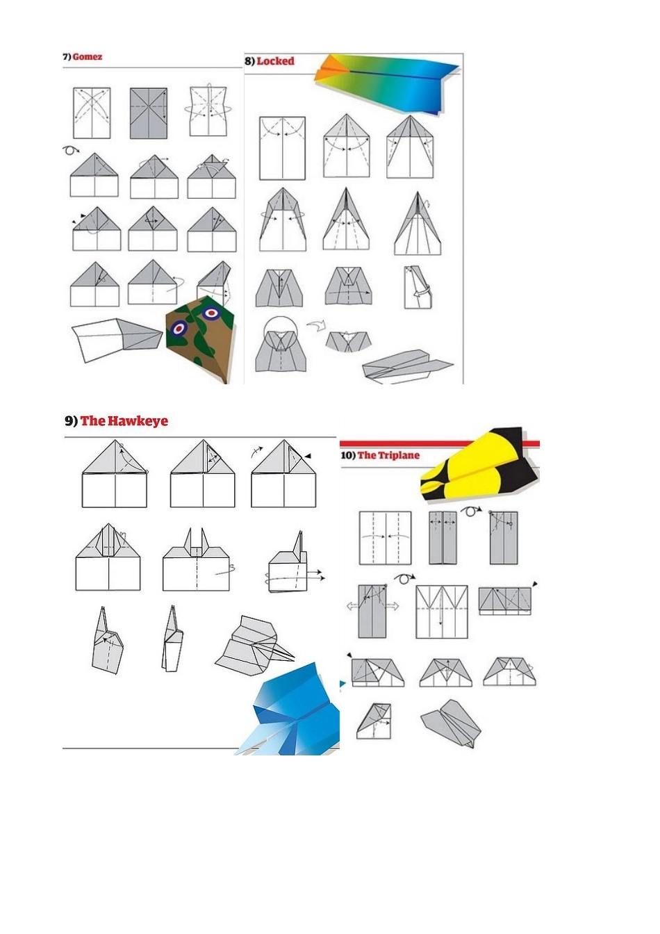 16种纸飞机折法_第3页