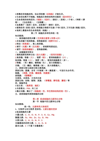 病毒没有细胞结构，但必须依赖（活细胞）才能生存测试题