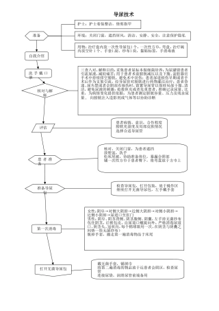 导尿技术流程图知识点梳理汇总