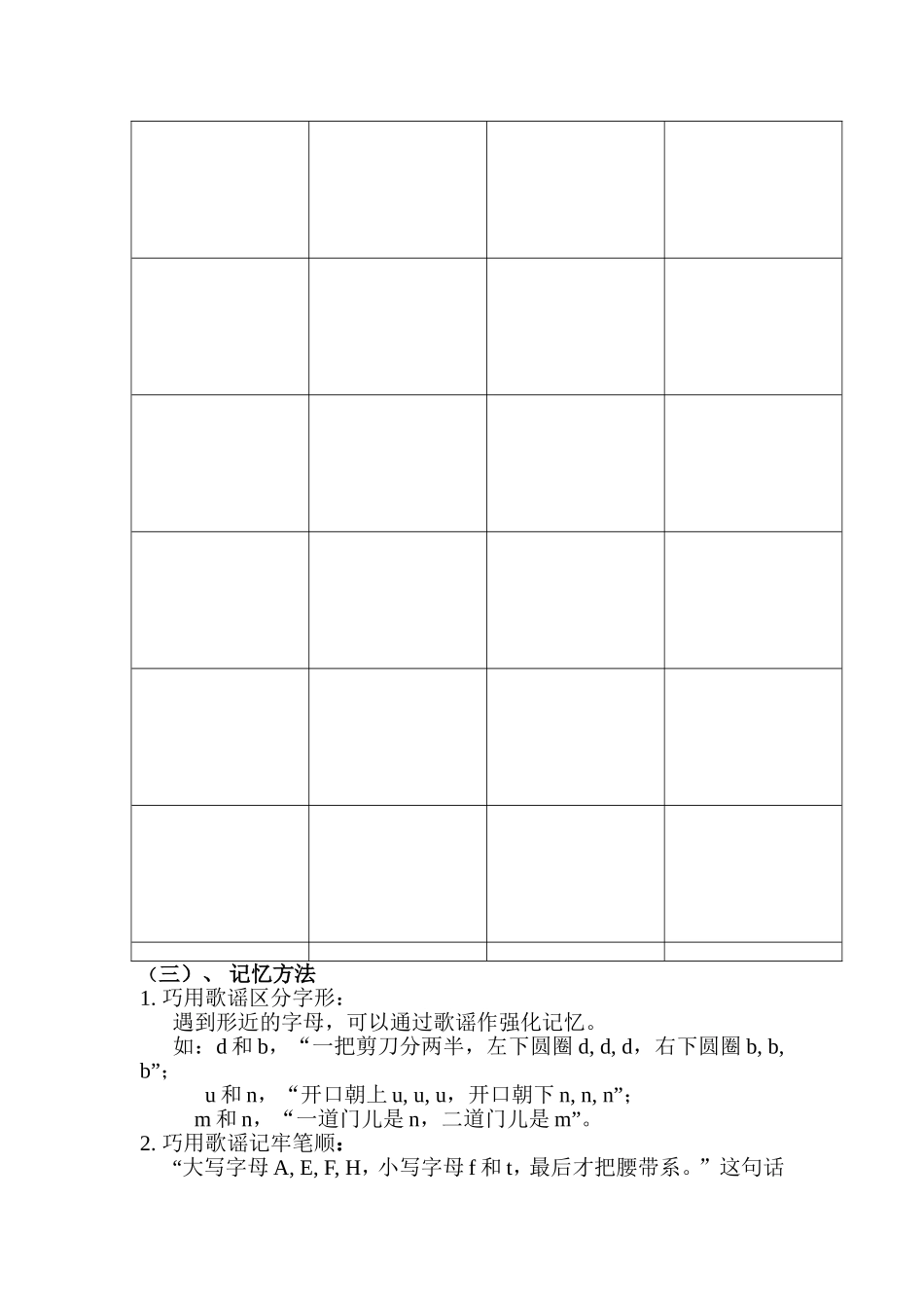 英语自主选课英语书写教案_第2页