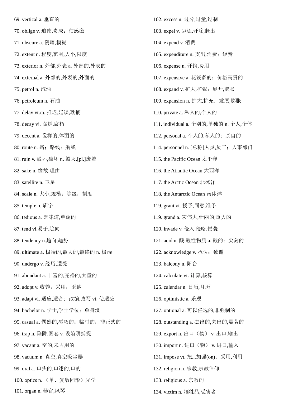高三高考英语核心词汇400个_第2页