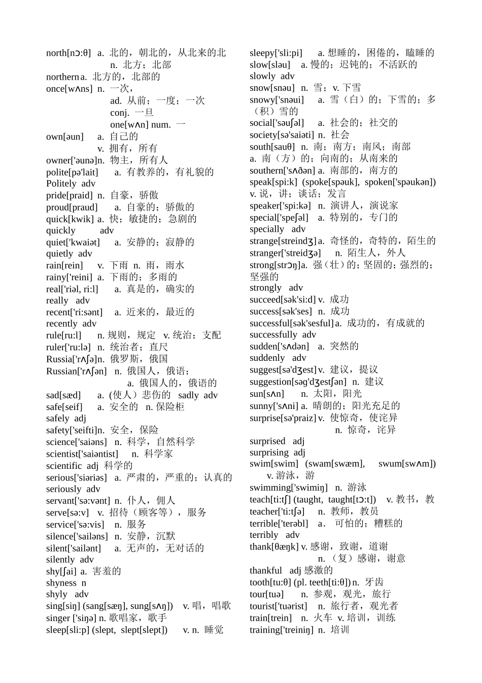 初中英语同根词全表_第3页