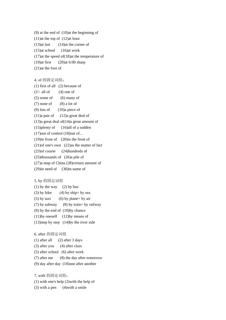 初中英语重点短语汇总_第2页