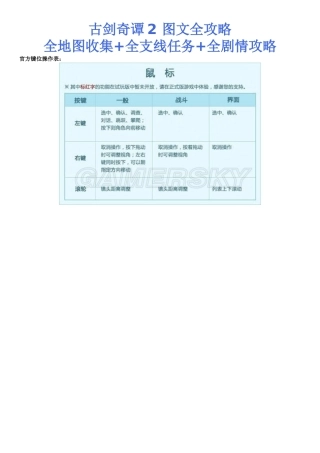 古剑奇谭2图文全攻略