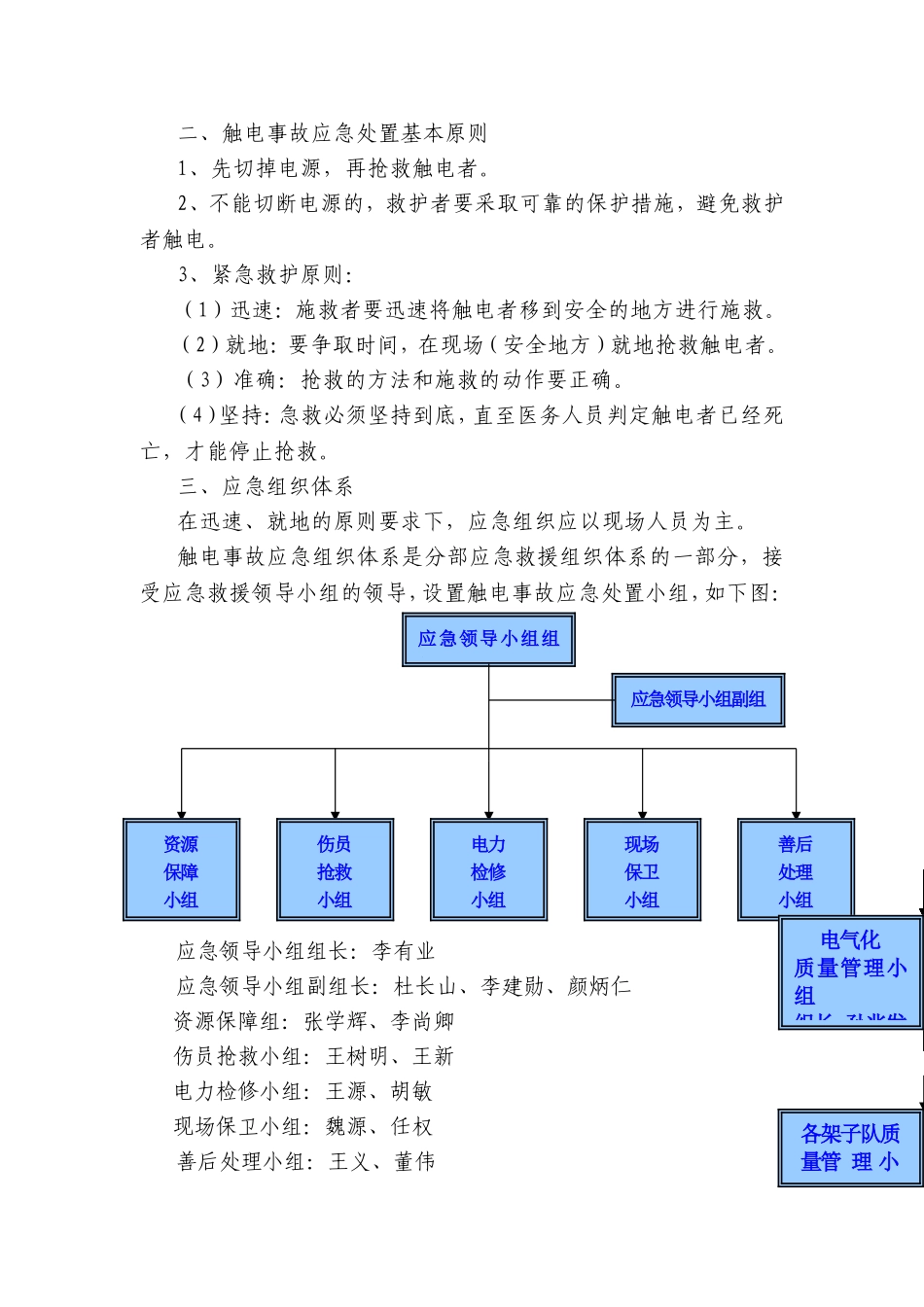 触电事故专项应急救援预案_第3页