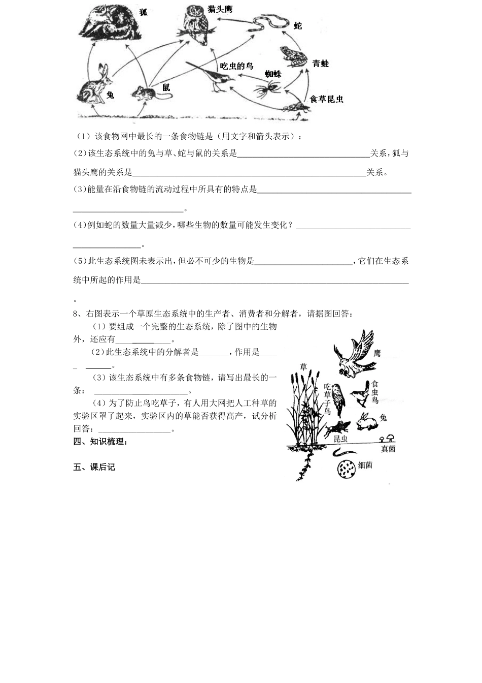 第二节生物与环境组成生态系统教学设计_第3页