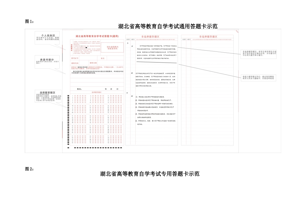 湖北省高等教育自学考试考生答题规范_第3页