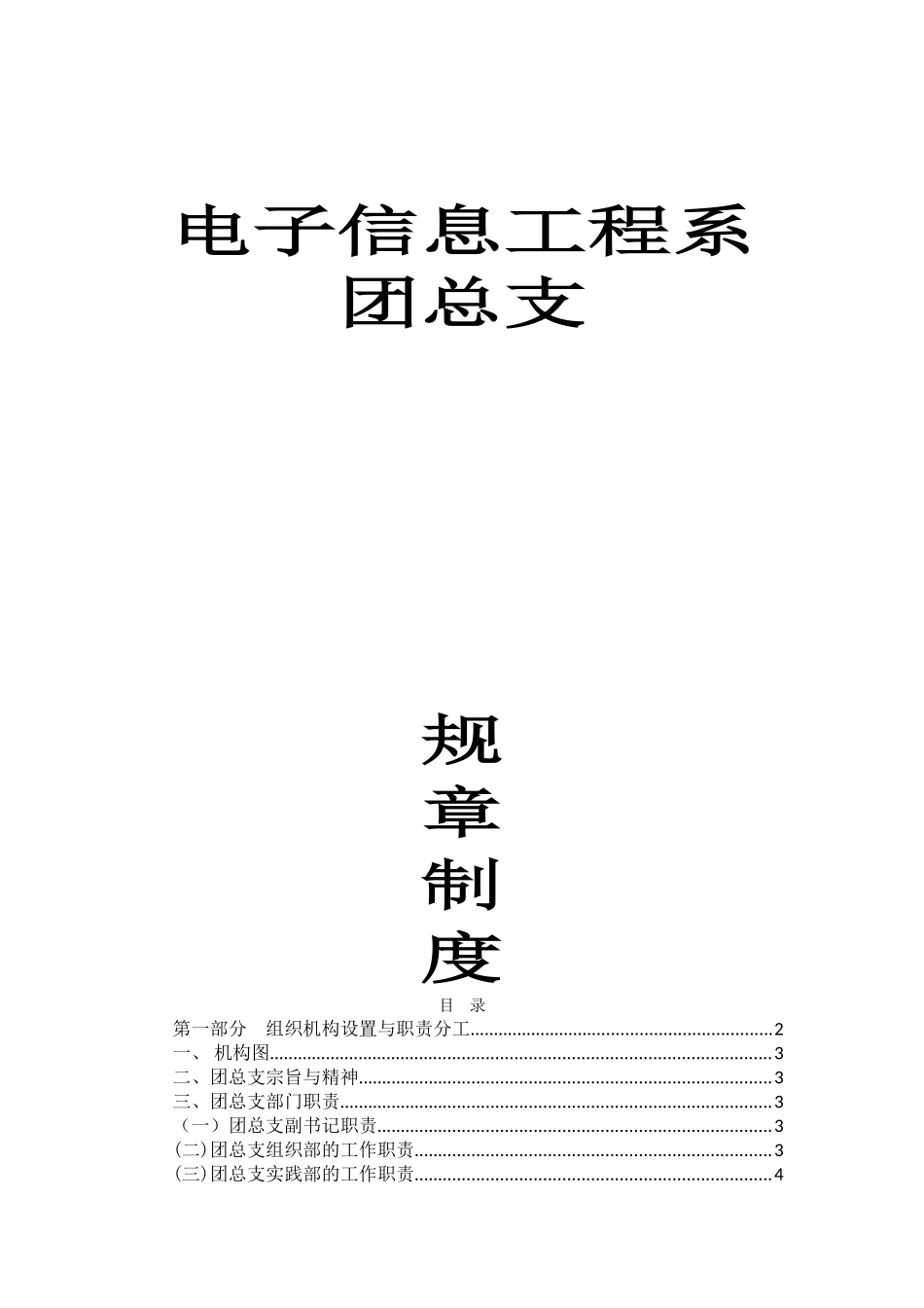 电子信息工程系团总支规章制度_第1页