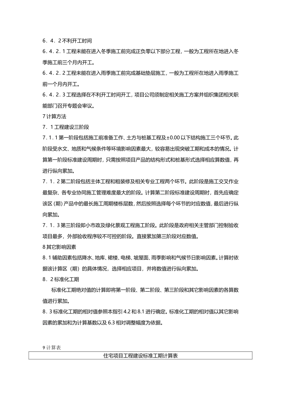 建设工程施工标准化工期指引_第3页