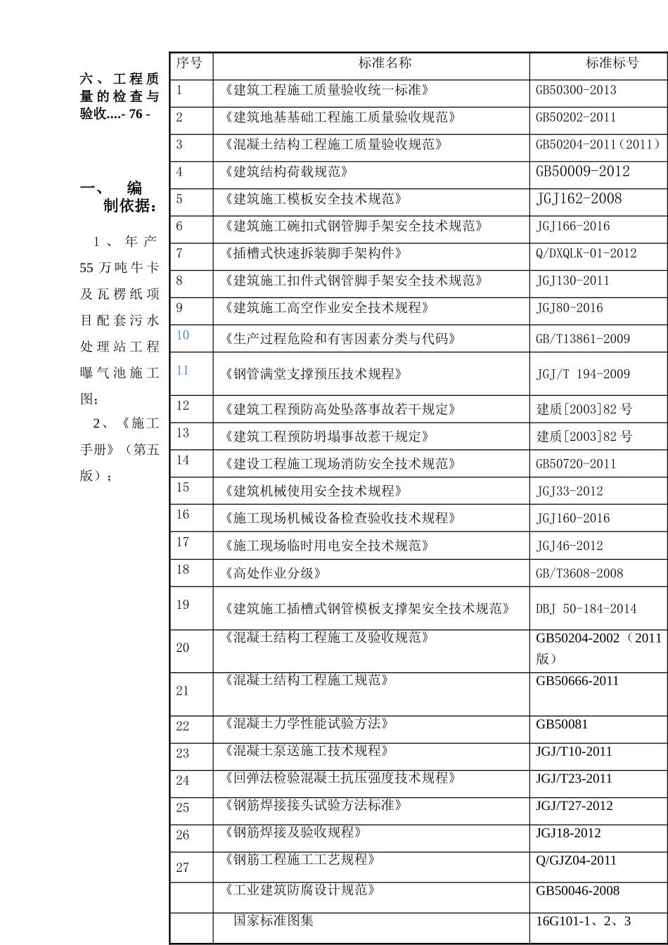年产55万吨牛卡及瓦楞纸项目配套污水处理站工程曝气池施工方案_第2页