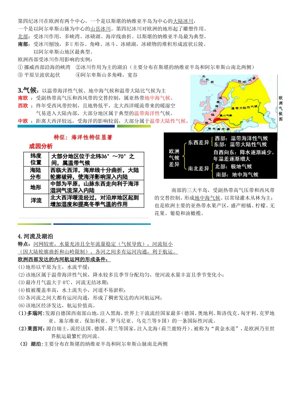 欧洲西部 地理知识点梳理汇总_第2页
