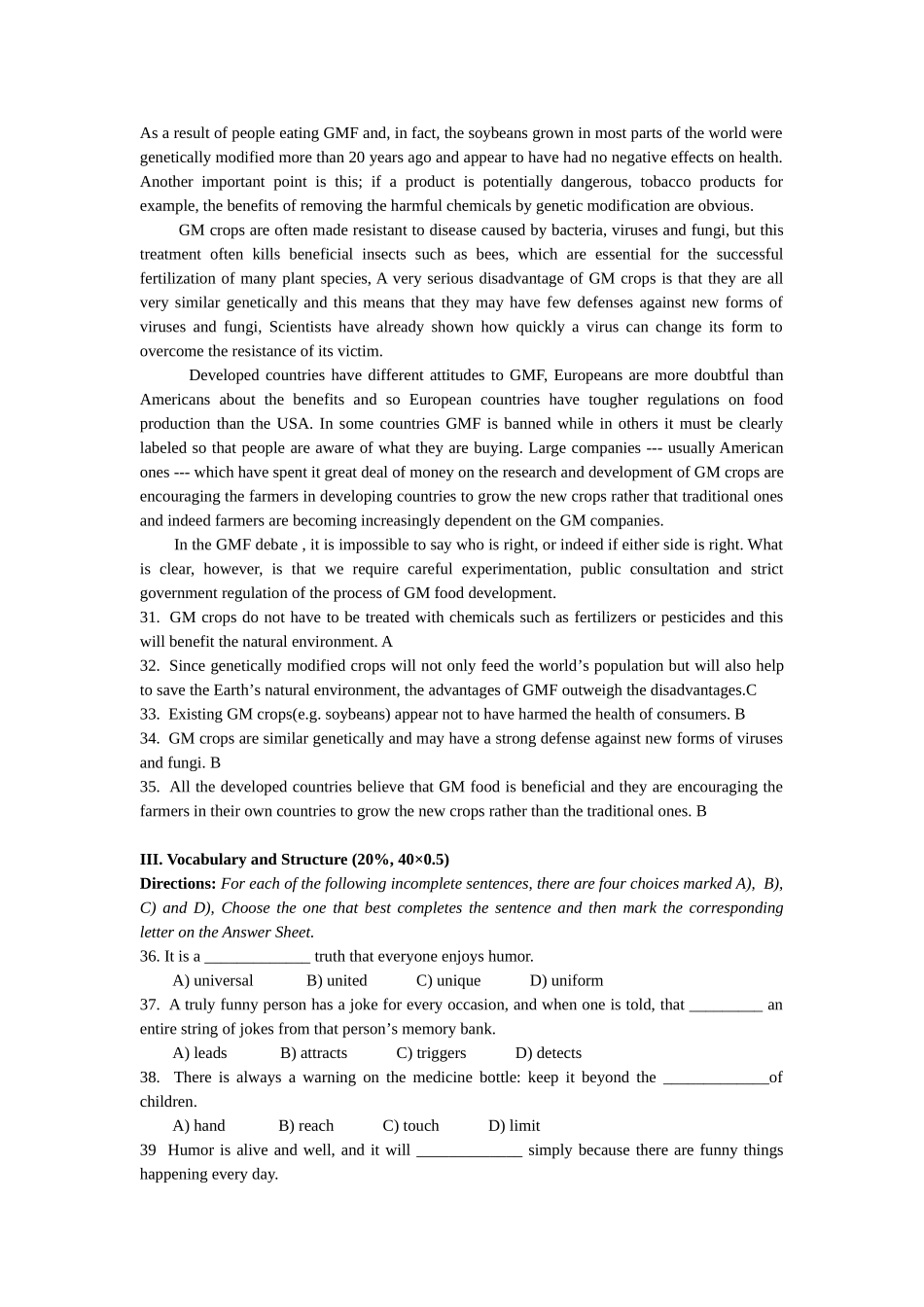 高考英语关于病毒传播的阅读理解题_第1页