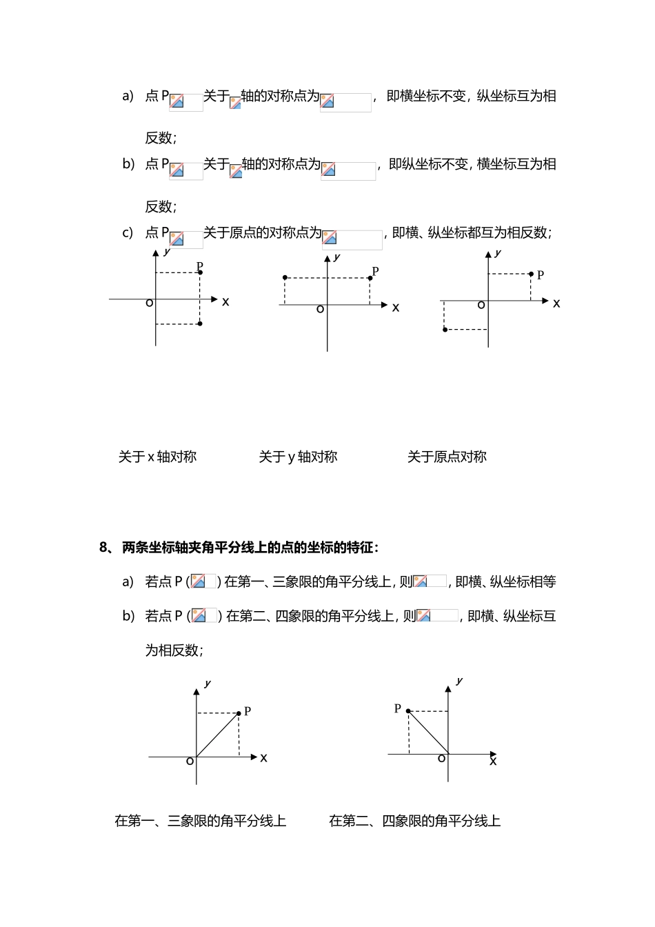 平面直角坐标系知识点归纳总结_第3页