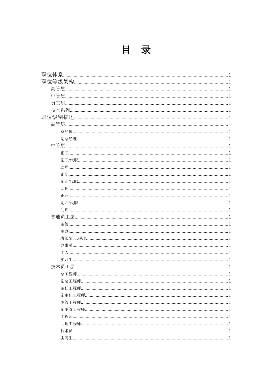 企业职位体系资料汇总_第1页