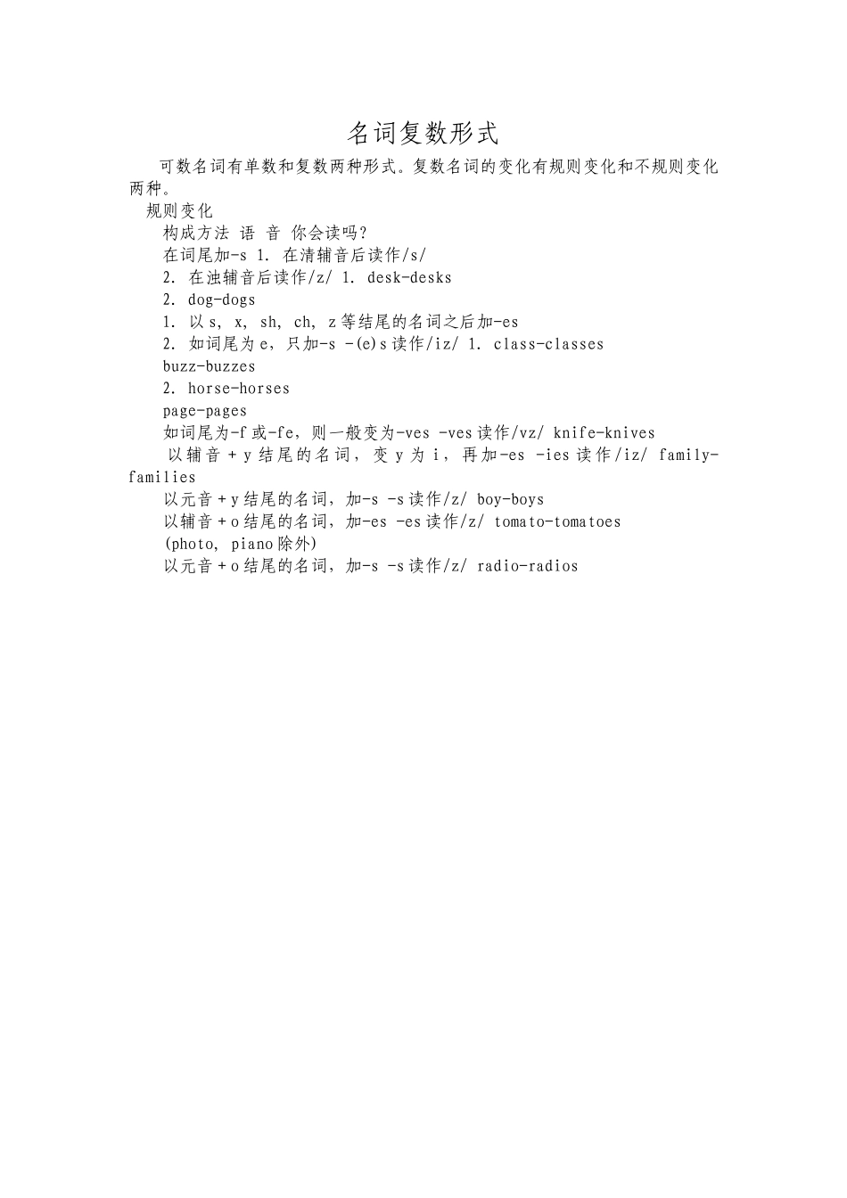 名词复数形式_第1页