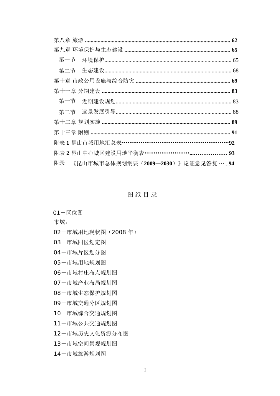 昆山市城市总体规划（2009－2030）_第3页