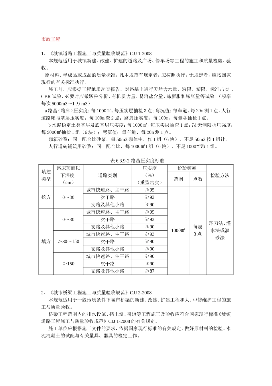 市政工程 城镇道路工程施工与质量验收规范_第1页