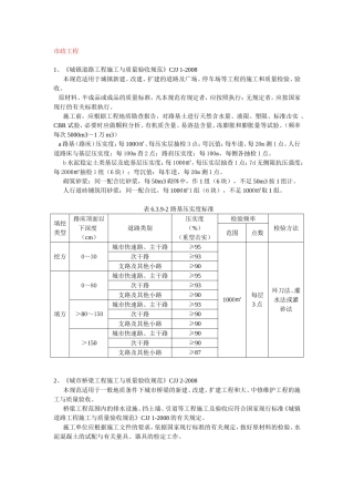 市政工程 城镇道路工程施工与质量验收规范