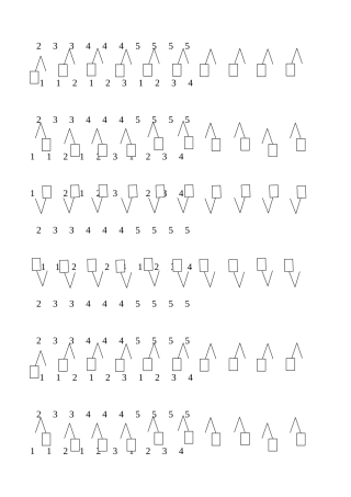 小学数学一位数分解