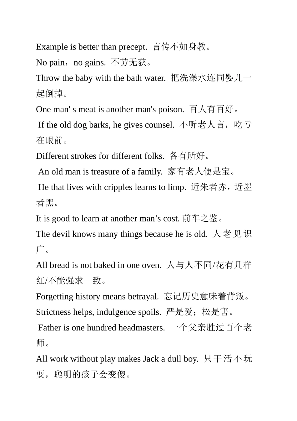 英语四级作文常用名言和谚语_第2页