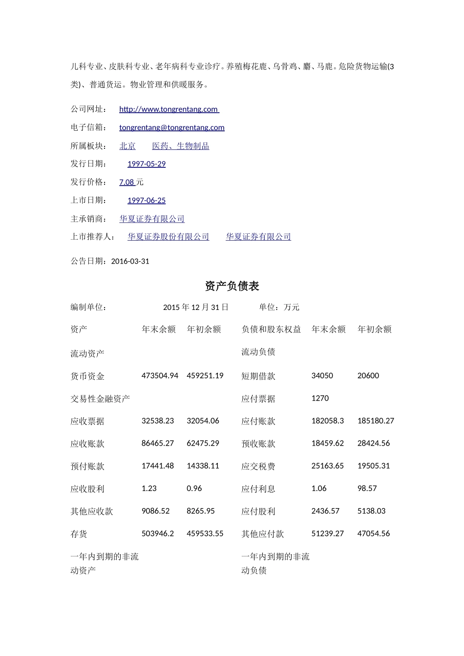 中药股份有限公司年度财务报表分析_第2页