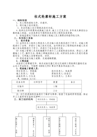柱式轮廓标施工方案