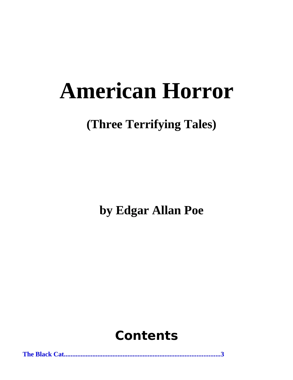 AmericanHorror三篇英语短片小说_第1页