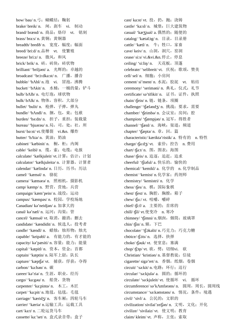 第一部分：四级词汇大全_第3页