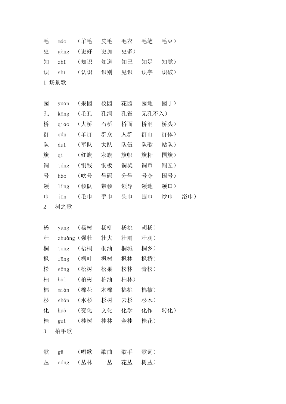 部编二年级语文上册组词_第2页