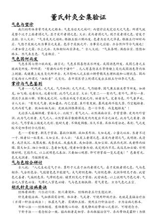 董氏针灸全集验证