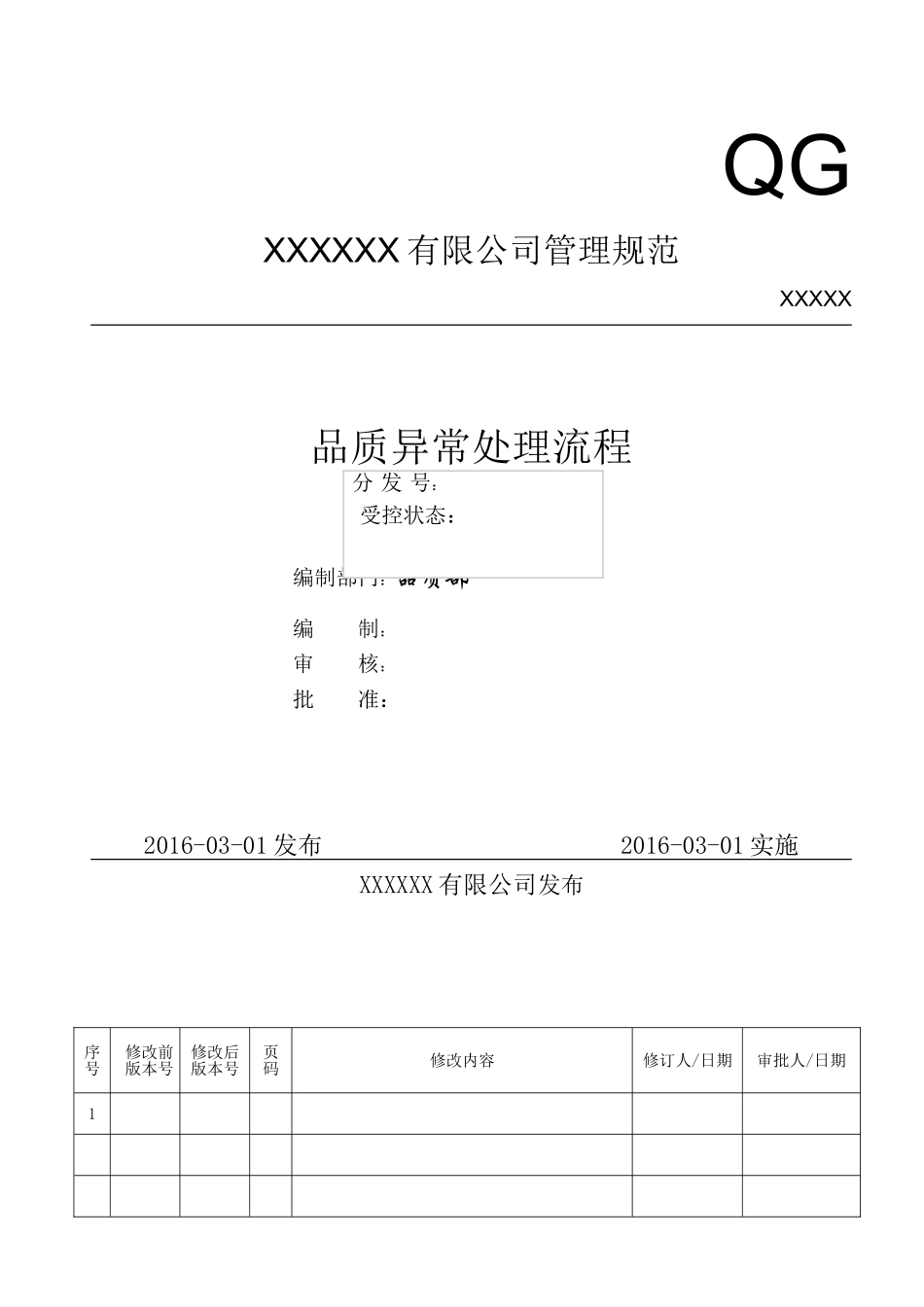 XXXXXX有限公司管理规范_第1页